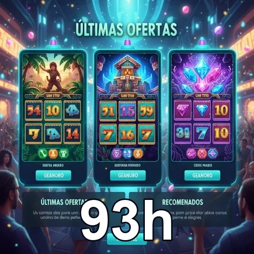 Ilustração de Explore os Slots e Recompensas VIP com 93h